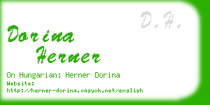 dorina herner business card